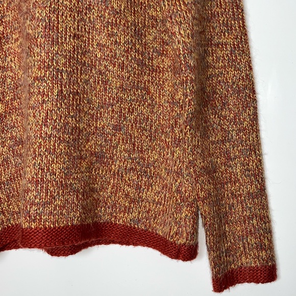 REI Cassal Sweater Hooded Pull over Women's Size Medium Orange Multicolored Yarn - Picture 7 of 15